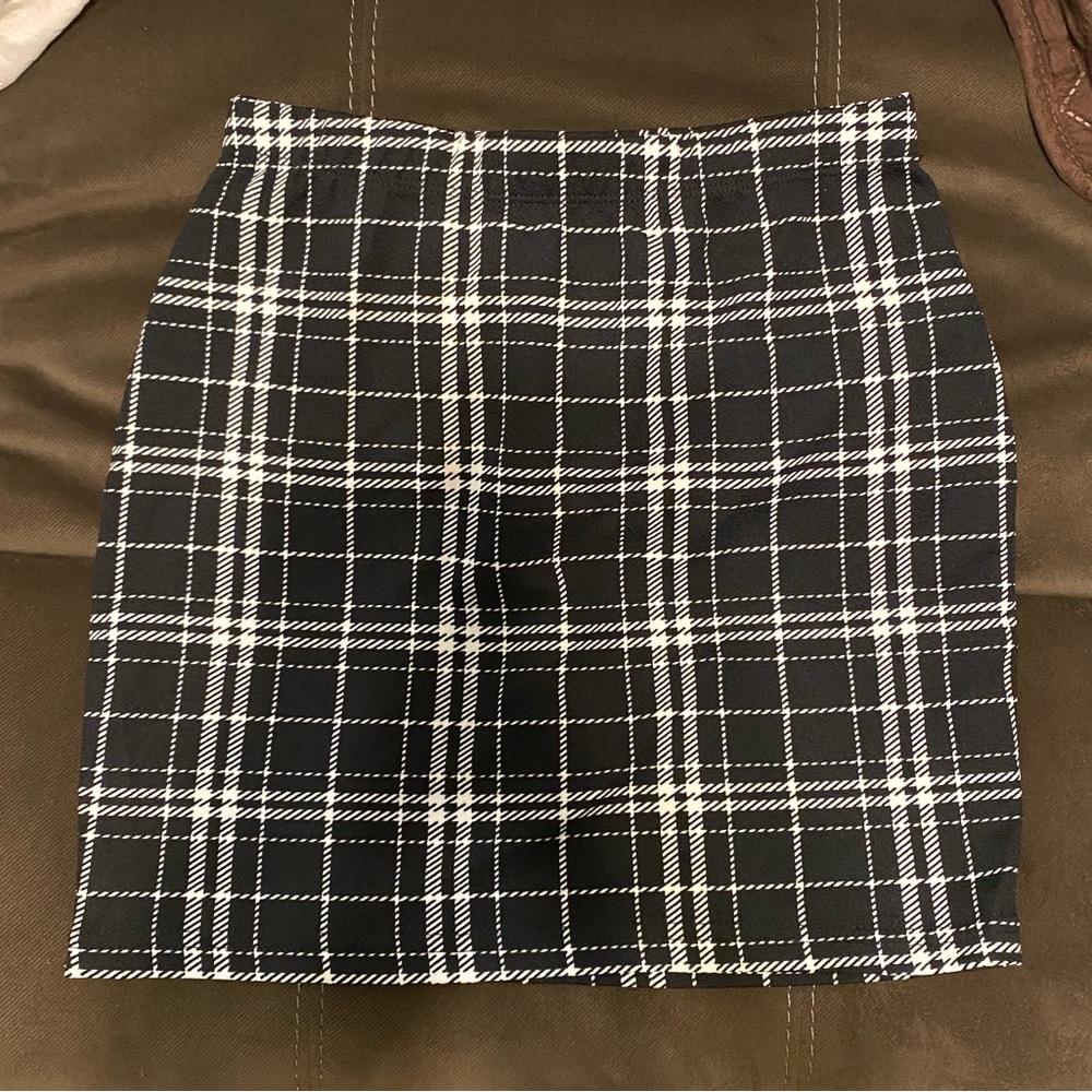 Striped black skirt